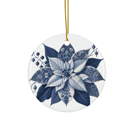 Blue White Style2 Chinoiserie Chique Ceramic Ornament, 2 shapes available