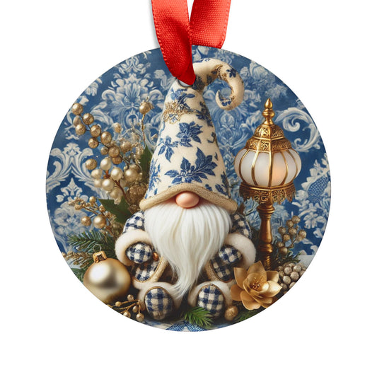 Blue White Tomte Style1 Chinoiserie Chique Acrylic Ornament